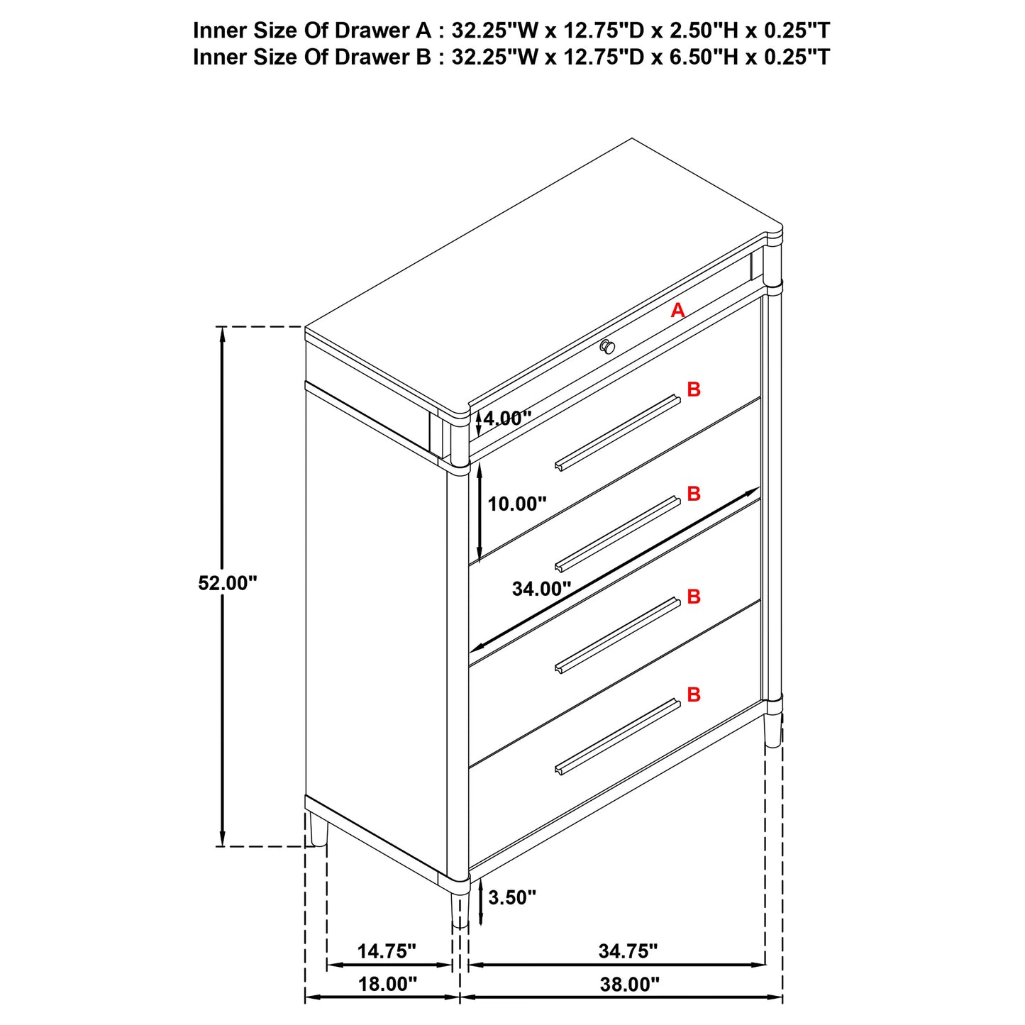 Gracemont 5-piece Eastern King Bedroom Set White