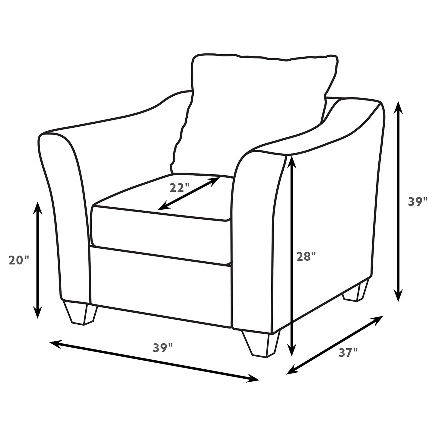 Salizar 3-piece Upholstered Flared Arm Sofa Set Sand