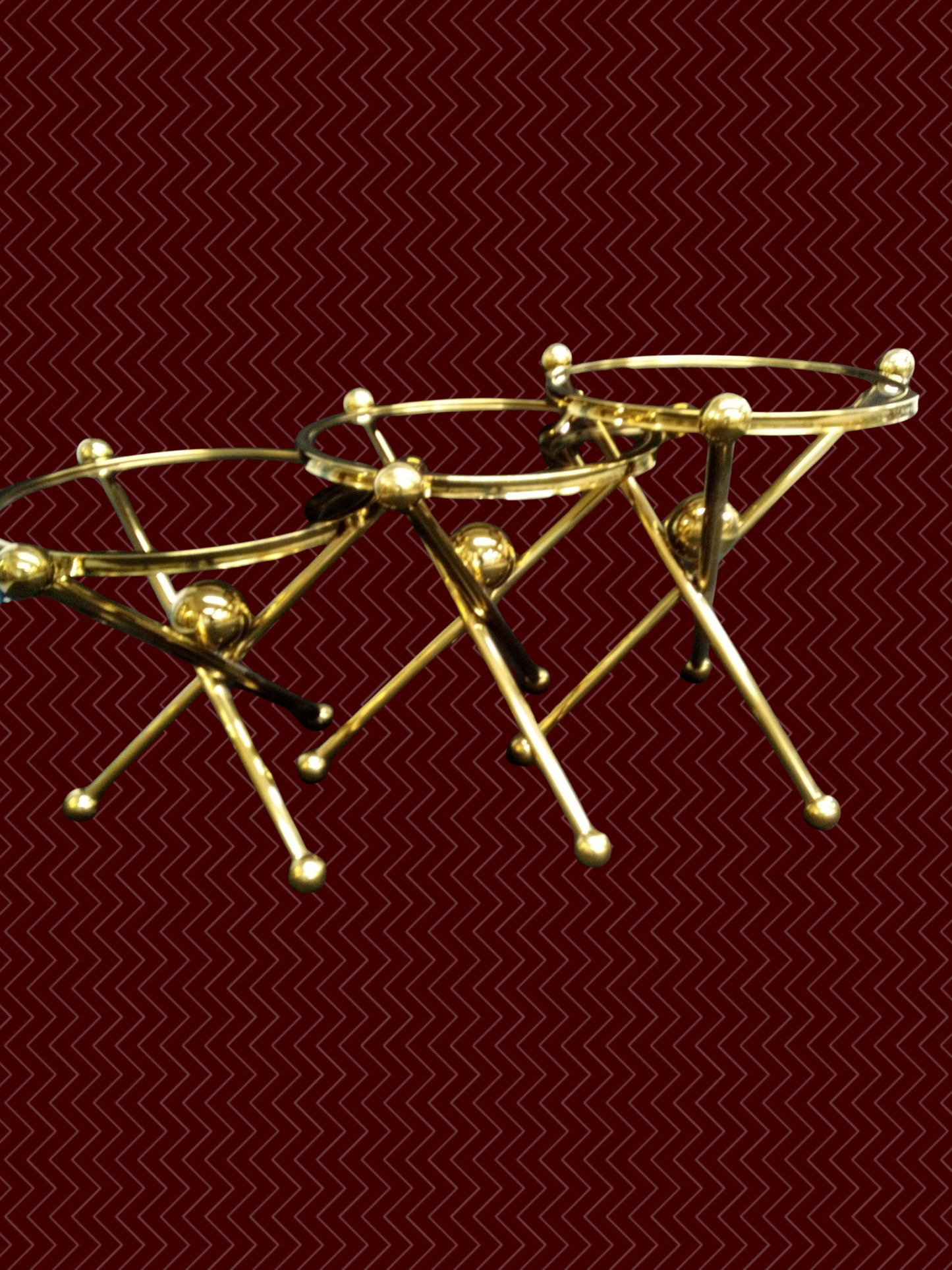 Golden Orbit Ball Nesting Table Set (3-Piece)