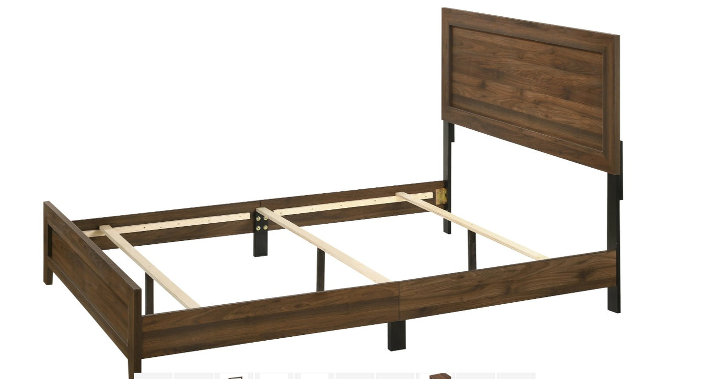 MILLIE BED IN ONE BOX -BROWN CHERRY