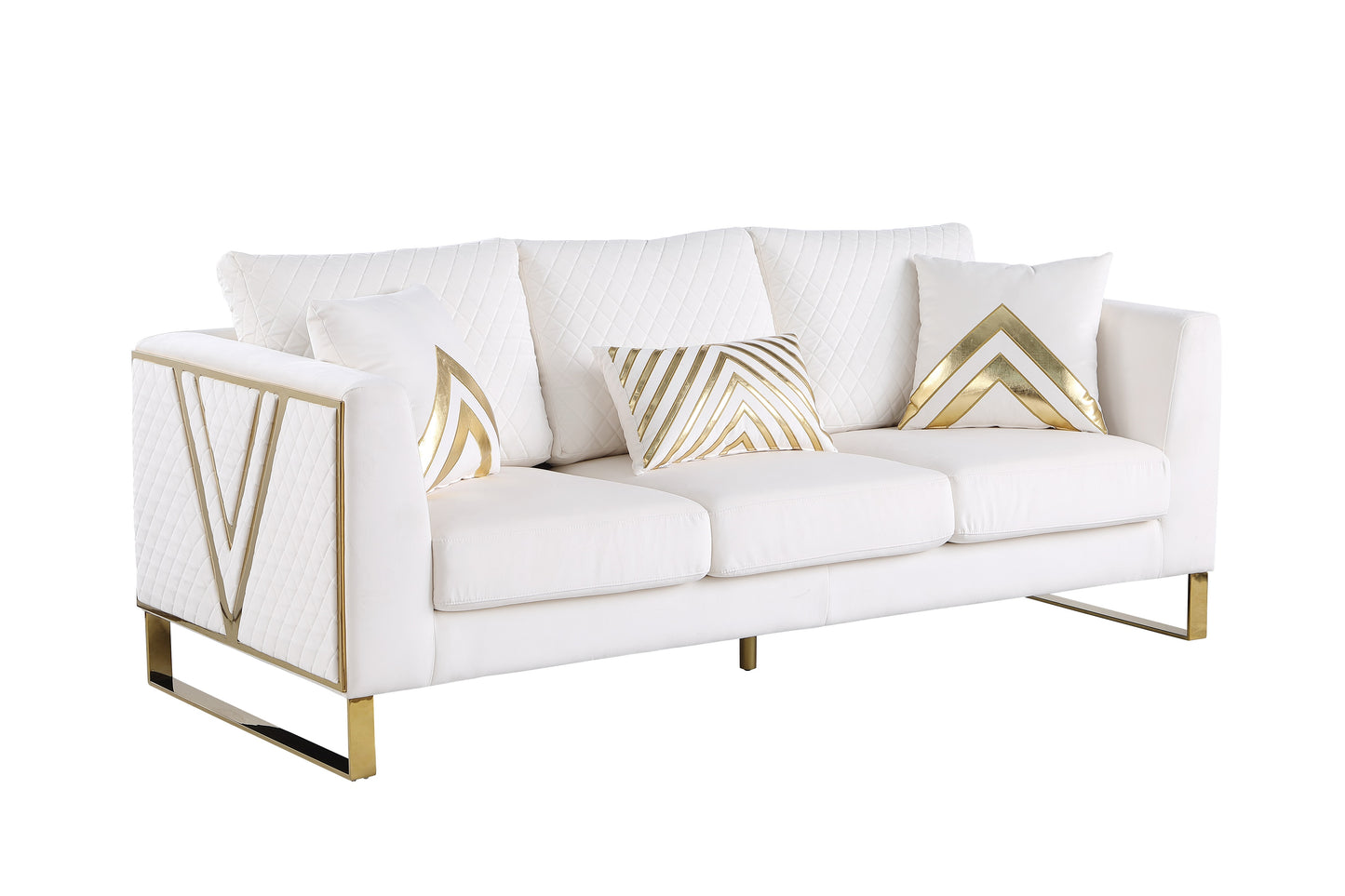 Vista Bonita Sofa-Loveseat Set White