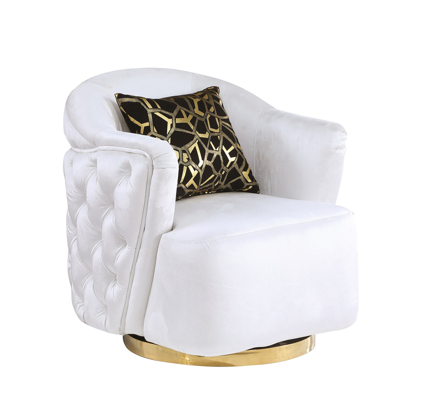 Mila Sofa-Loveseat-Chair Set White