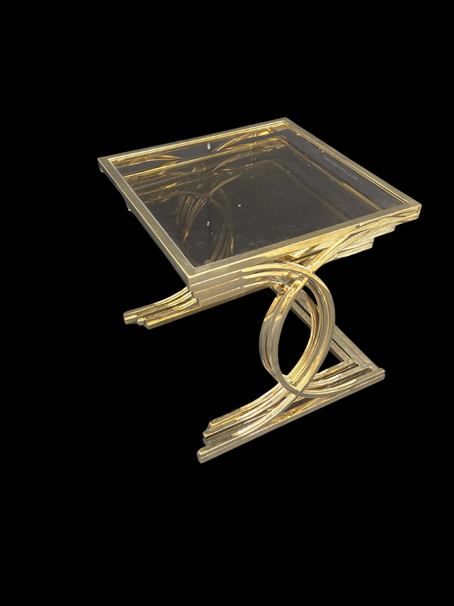 Golden Loop Arch Nesting Table Set (3-Piece)