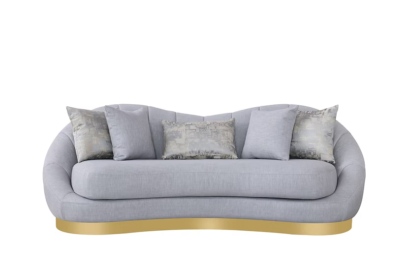 Olena Sofa-Loveseat Set Dove Grey