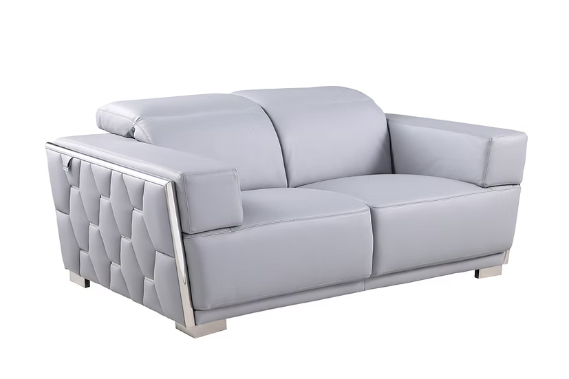 Hexor MI-1245 Sofa-Loveseat Set Light Blue