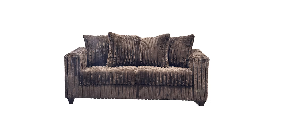 Texan Oversize Sofa and Loveseat (Chocolate)