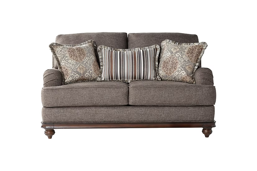 Driftwood Sofa-Loveseat Set Wood Trim