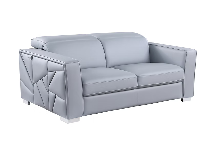 Astra Mi-1240 Sofa-Loveseat Set Light Blue
