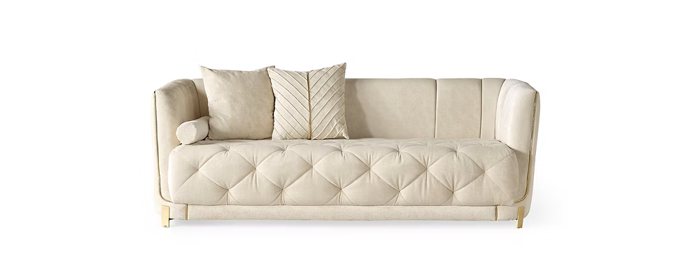 Elite Sofa-Loveseat Set Off White