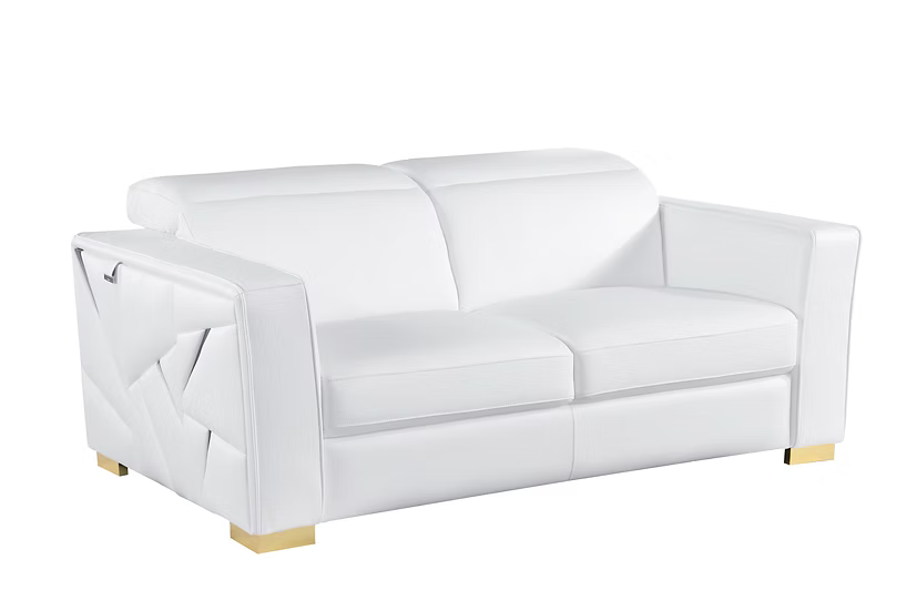 Astra Mi-1240 Sofa-Loveseat Set White
