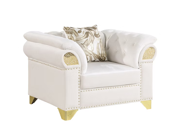 Emma Sofa-Loveseat-Chair Set Cream