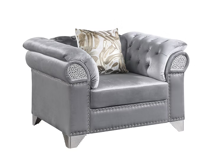 Emma Sofa-Loveseat-Chair Set Grey