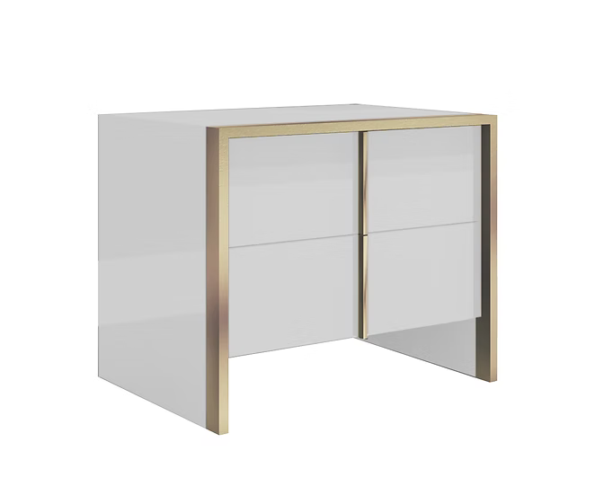 Fiocco Collection Italian Bedroom Set King 4 Pc