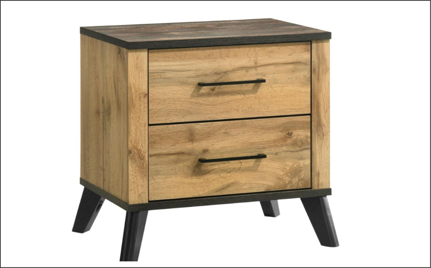 Kaywood 2-drawer Nightstand Bedside Table Natural Pine