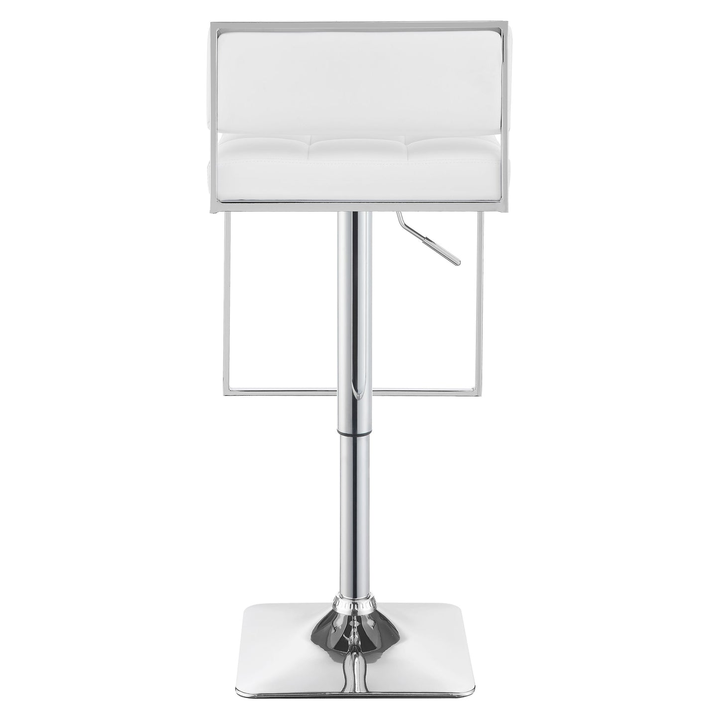 Alameda Adjustable Bar Stool Chrome and White