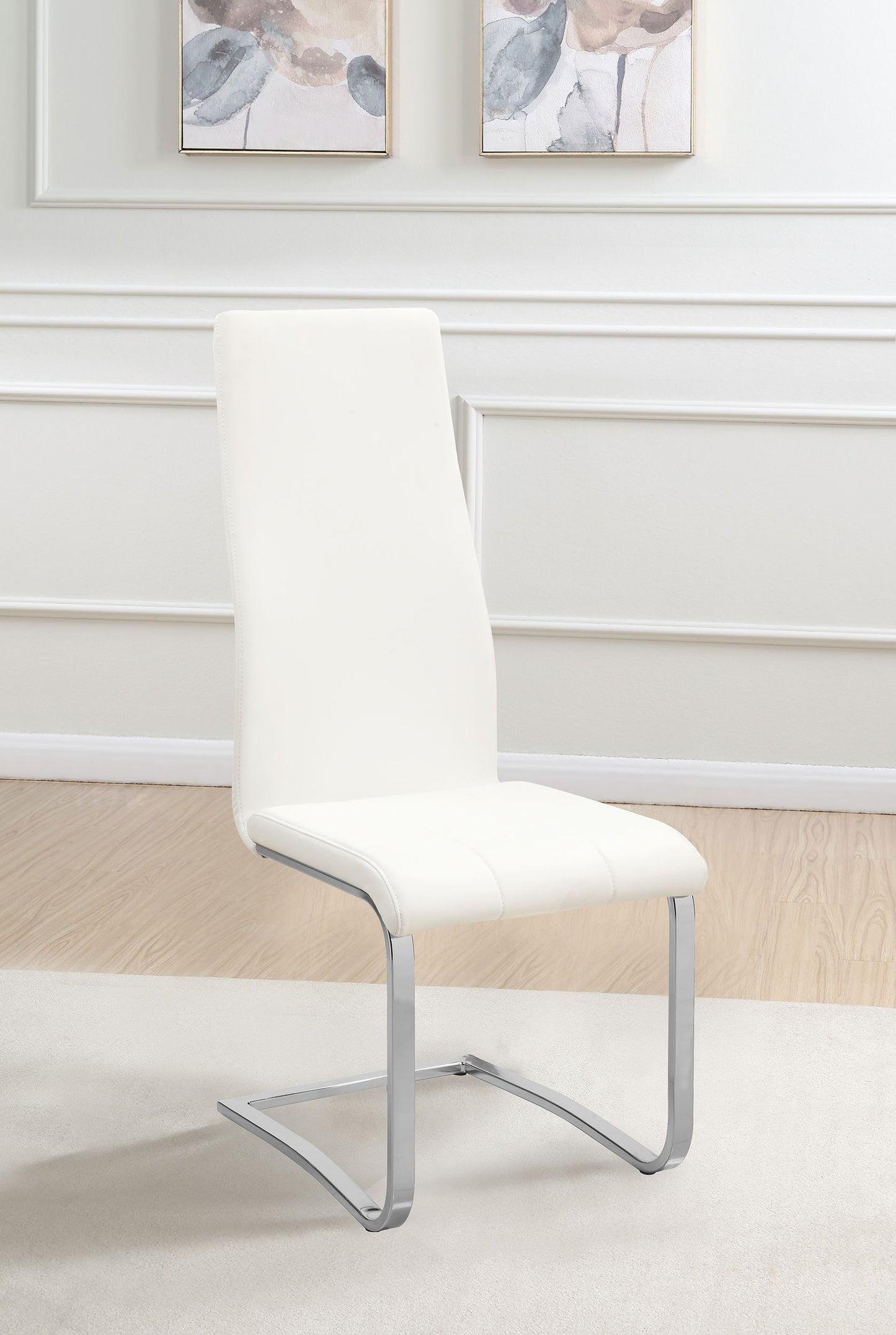 Montclair Upholstered Dining Side Chair White (Set of 4)