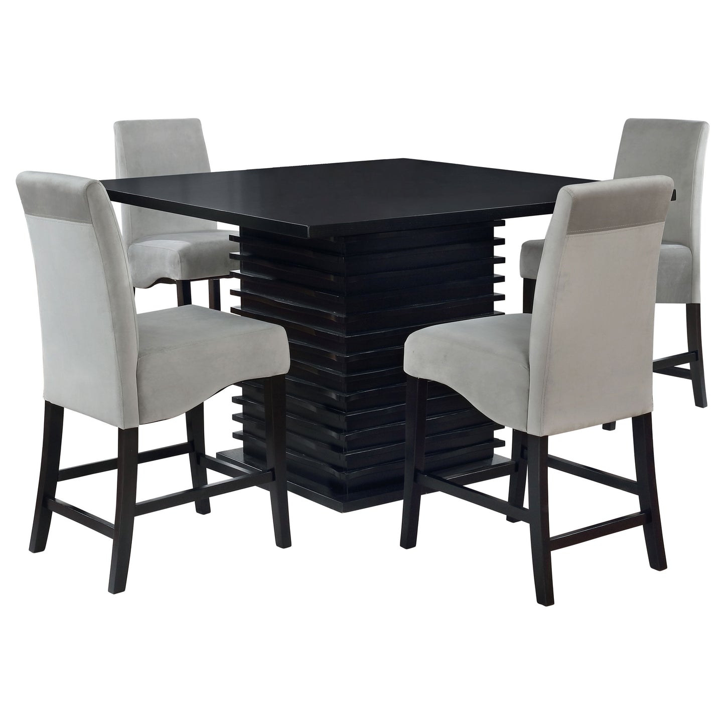 Stanton 5-piece Square Counter Height Dining Table Set Grey