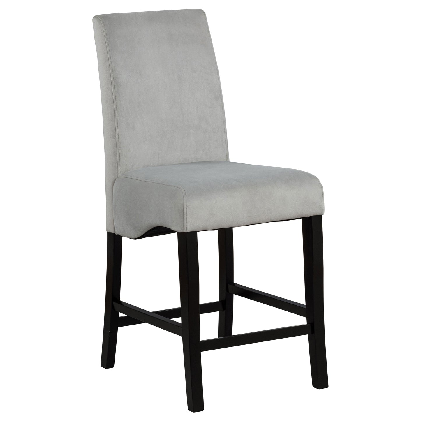 Stanton Velvet Upholstered Counter Chair Grey (Set of 2)