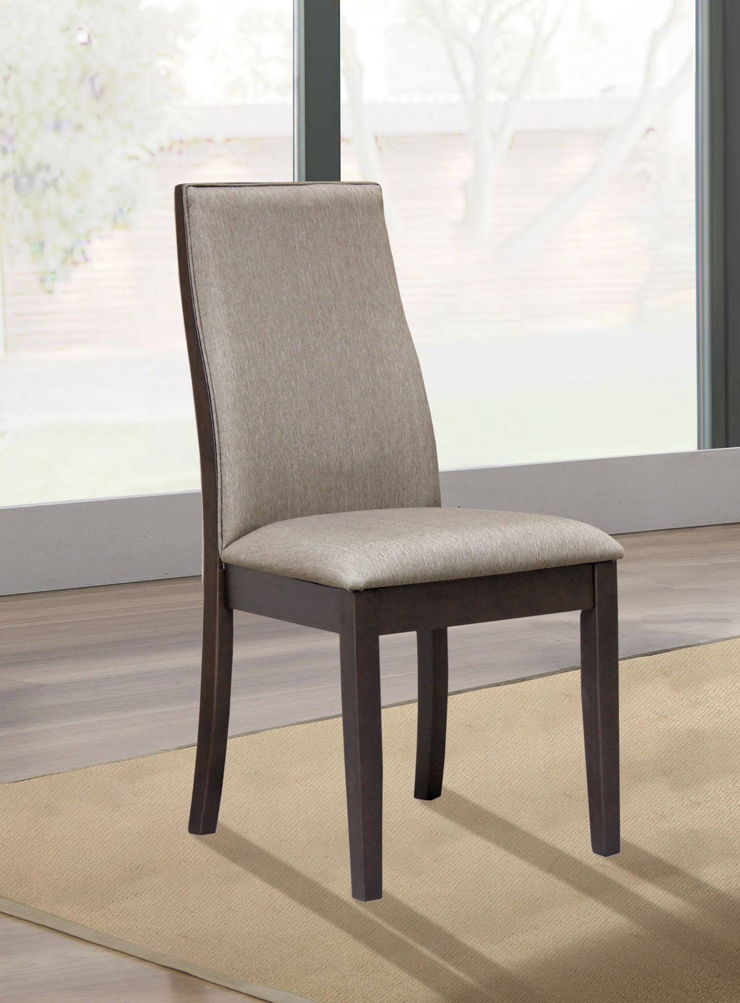 Spring Creek Upholstered Dining Chair Taupe (Set of 2)