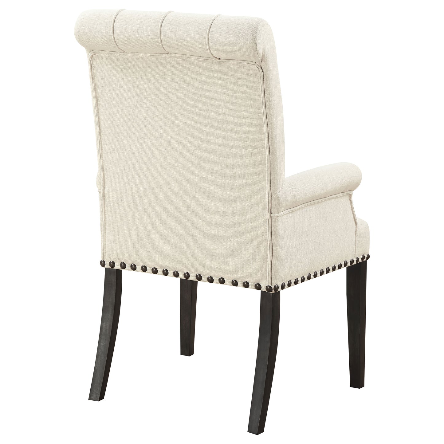 Alana Fabric Upholstered Dining Arm Chair Beige