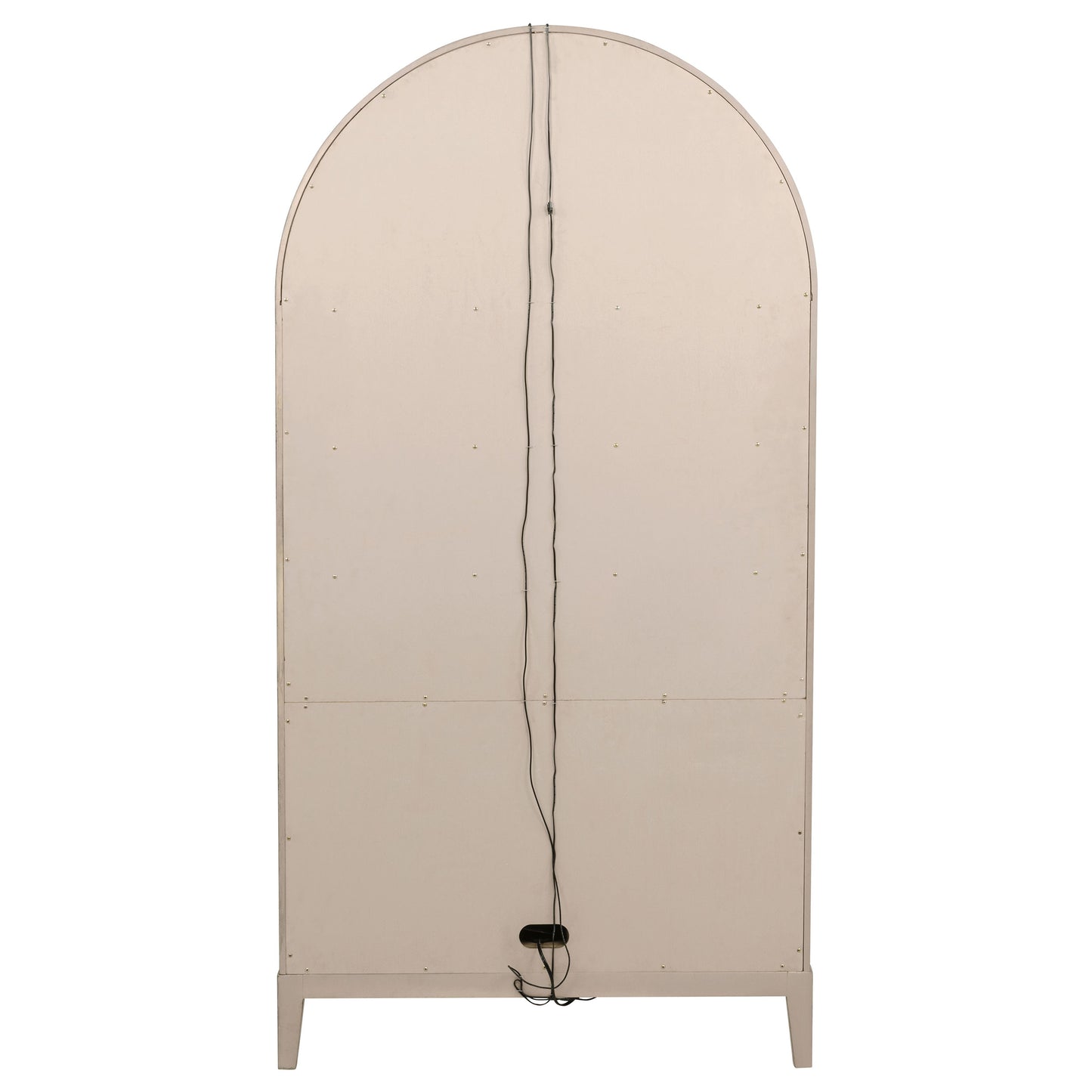 Kailani 4-Door Cane Dining Vitrine Display Cabinet Beige Oak