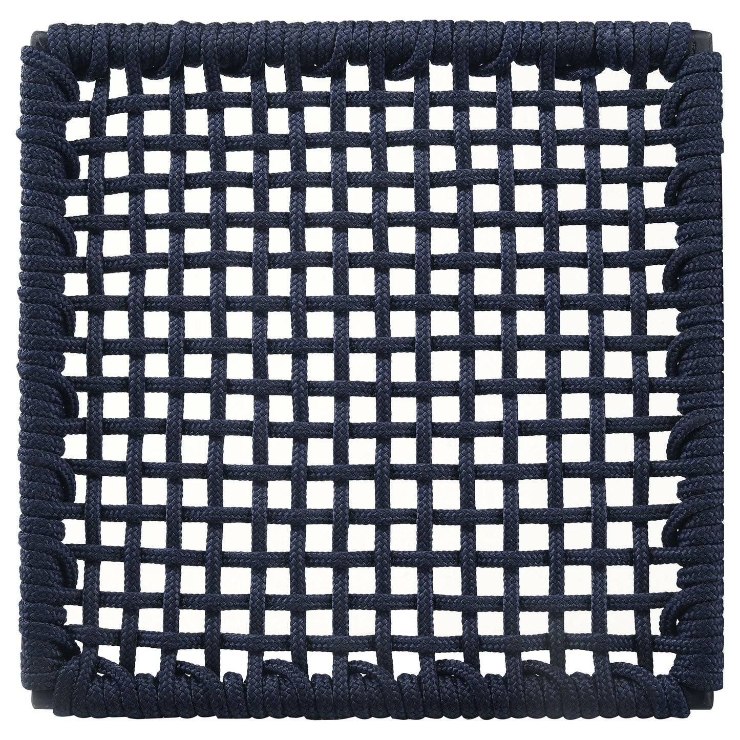 Nakia Woven Rope Counter Chair with Cushion Navy (Set of 2)