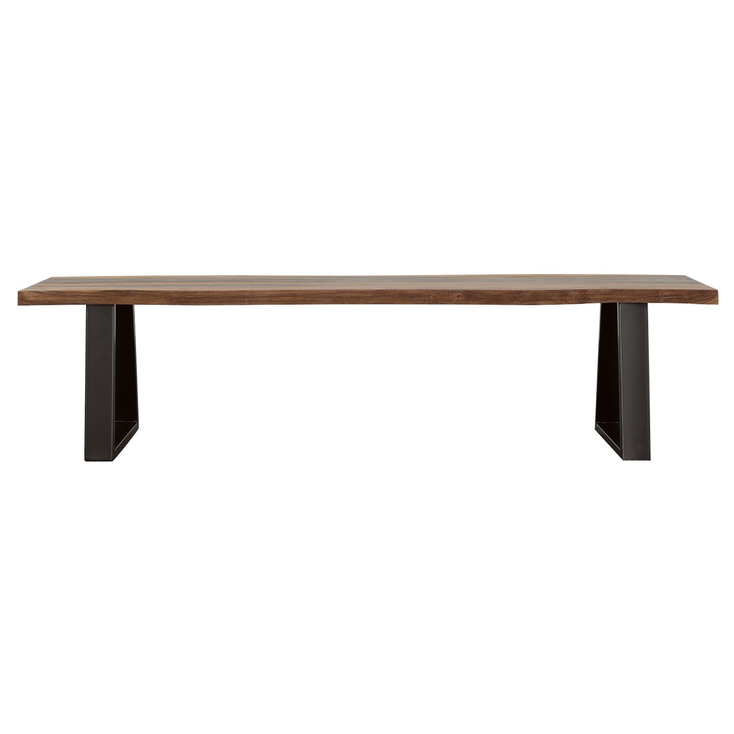 Ditman Live Edge Wood Dining Bench Grey Sheesham