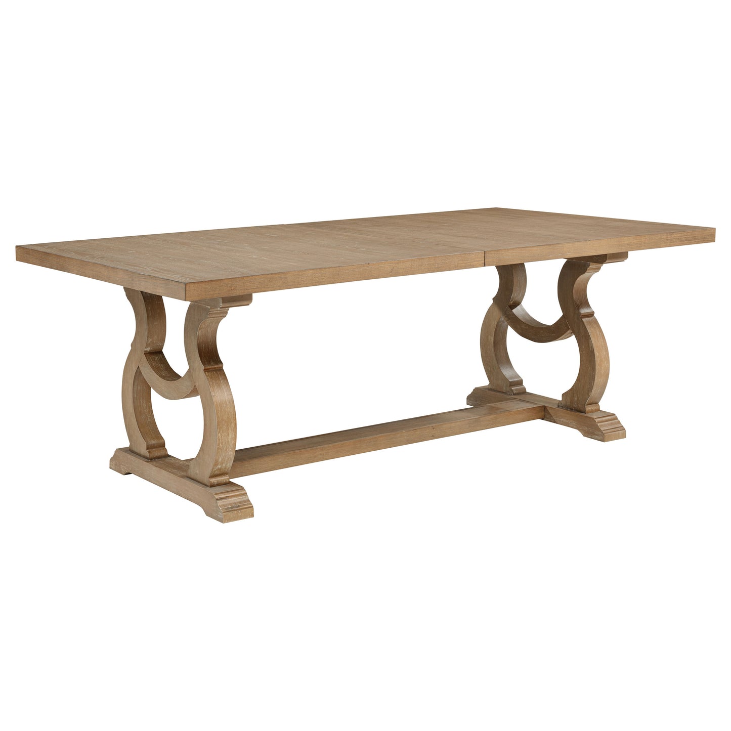 Brockway 104-inch Extension Leaf Dining Table Barley Brown
