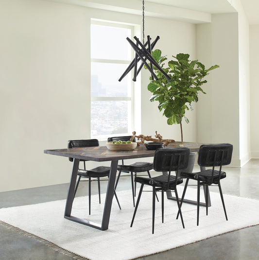 Misty 5-piece Rectangular Dining Set Sheesham and Espresso