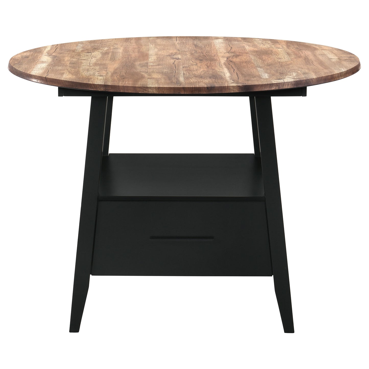 Gibson Round 50-inch Counter Height Dining Table Yukon Oak