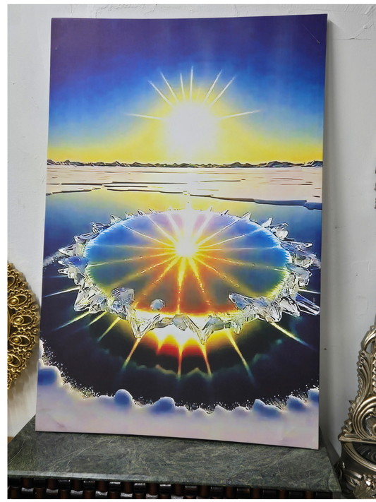 Crystal Sun Halo – Large Canvas Wall Art Size: 59.1" x 39.4"