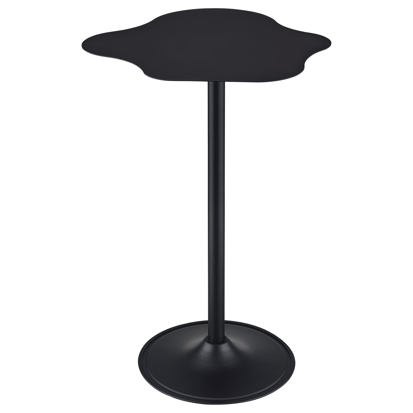 Keanu Curved 29-inch Cloud-Shaped Bistro Bar Table Black