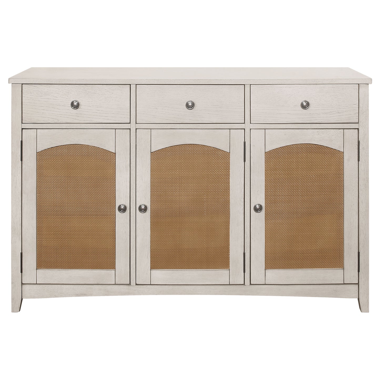 Kirby 3-drawer Sideboard Buffet Cabinet Rustic Off White