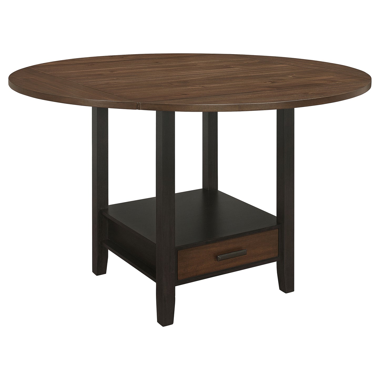 Sanford 60-inch Extension Leaf Counter Dining Table Espresso