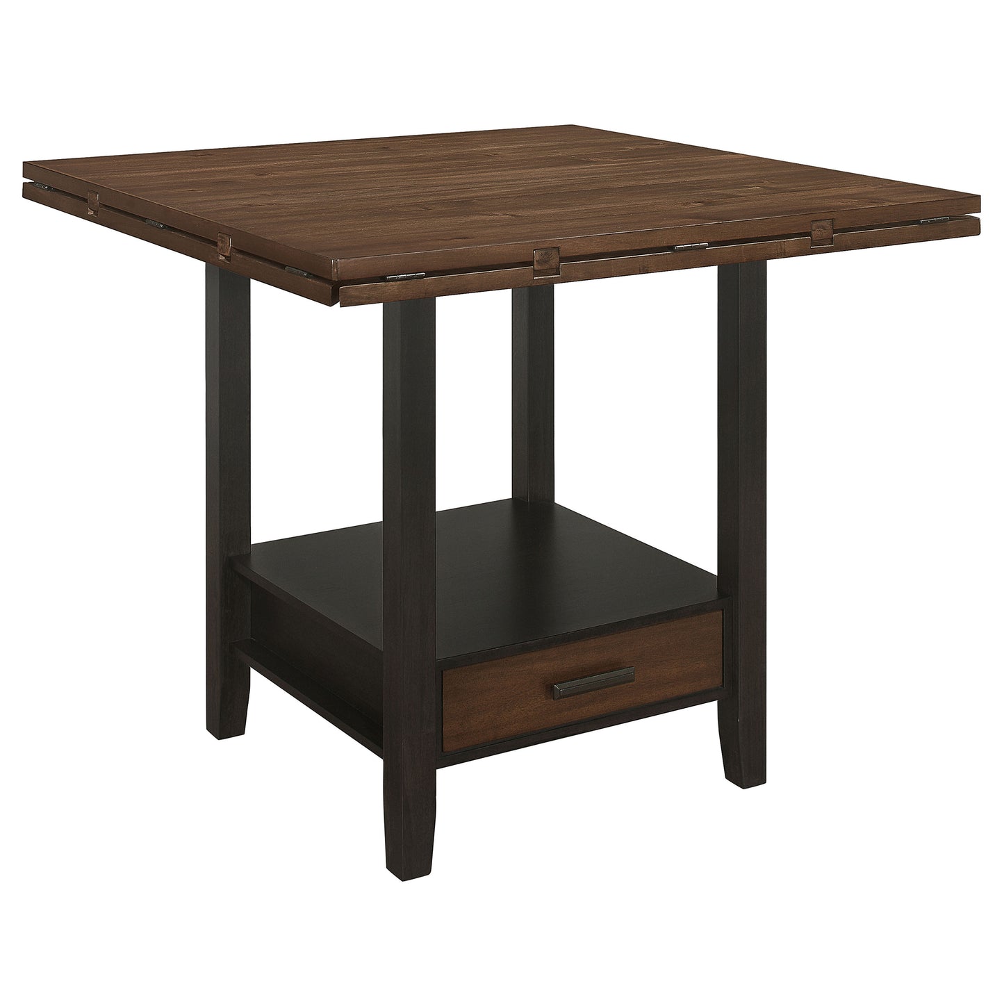 Sanford 60-inch Extension Leaf Counter Dining Table Espresso