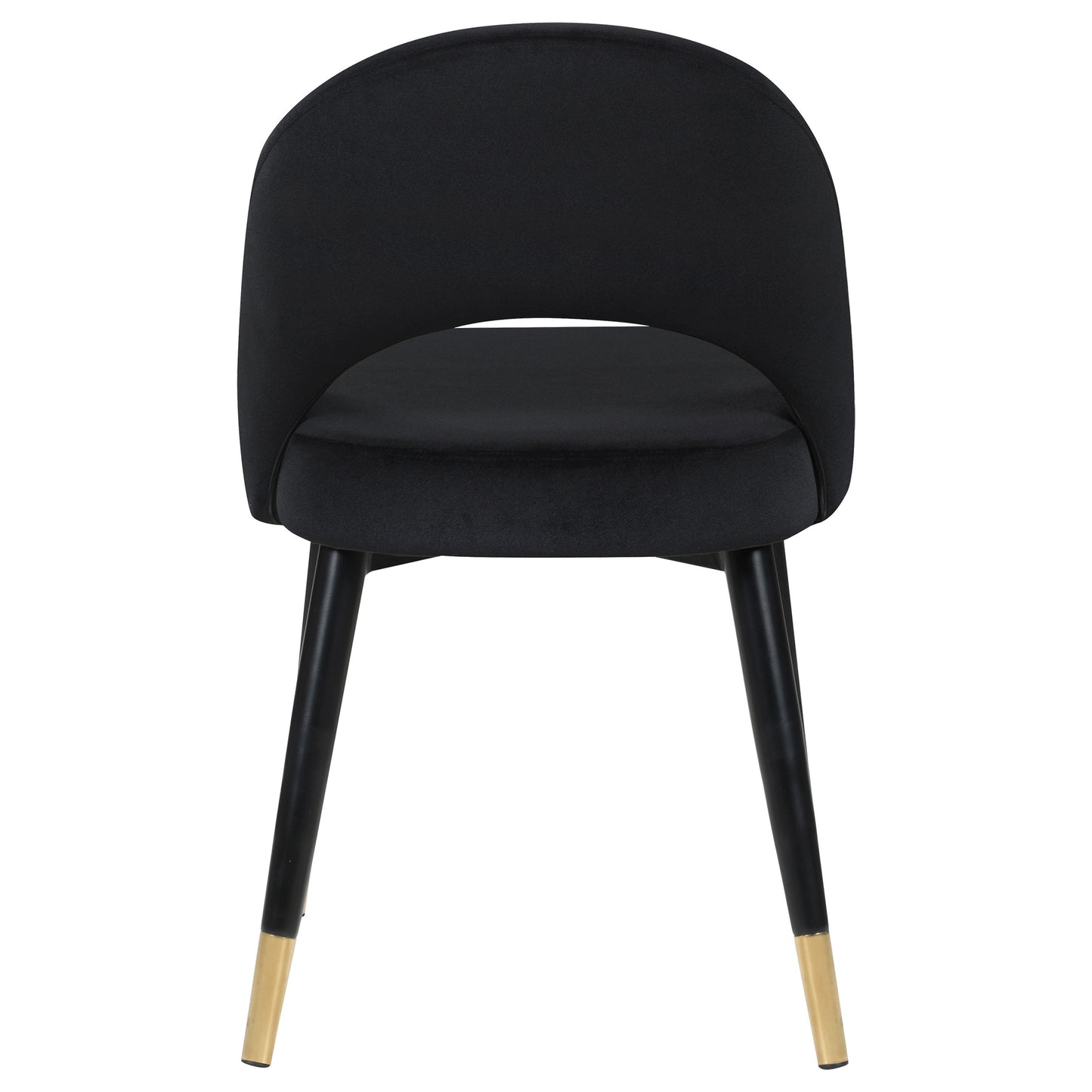 Lindsey Upholstered Dining Side Chair Black (Set of 2)