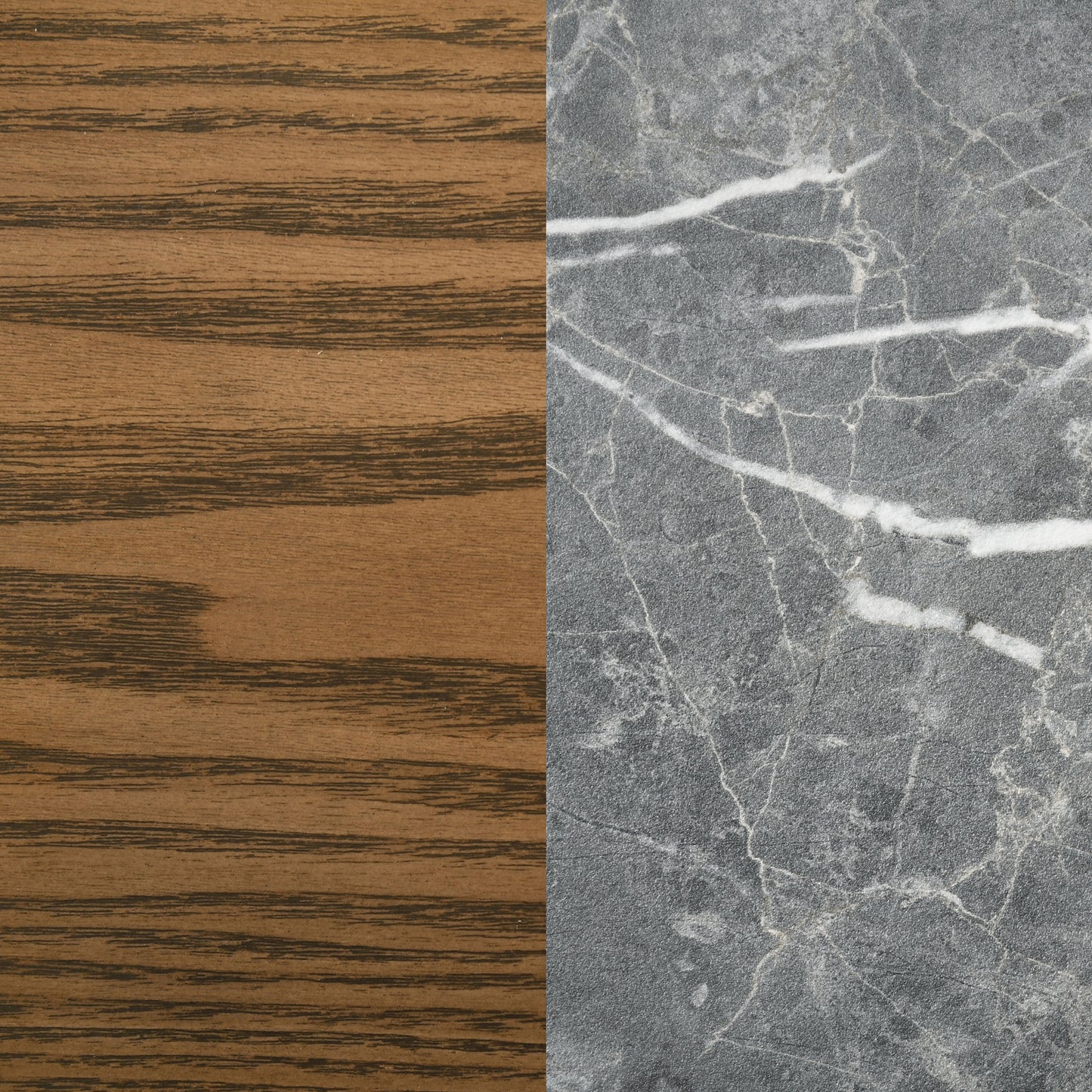 Franklin 59-inch Round Dining Table Grey and Dark Oak