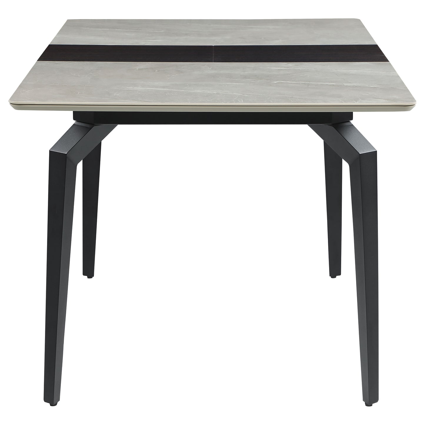 Mina Rectangular 65-inch Extension Dining Table Grey Ceramic