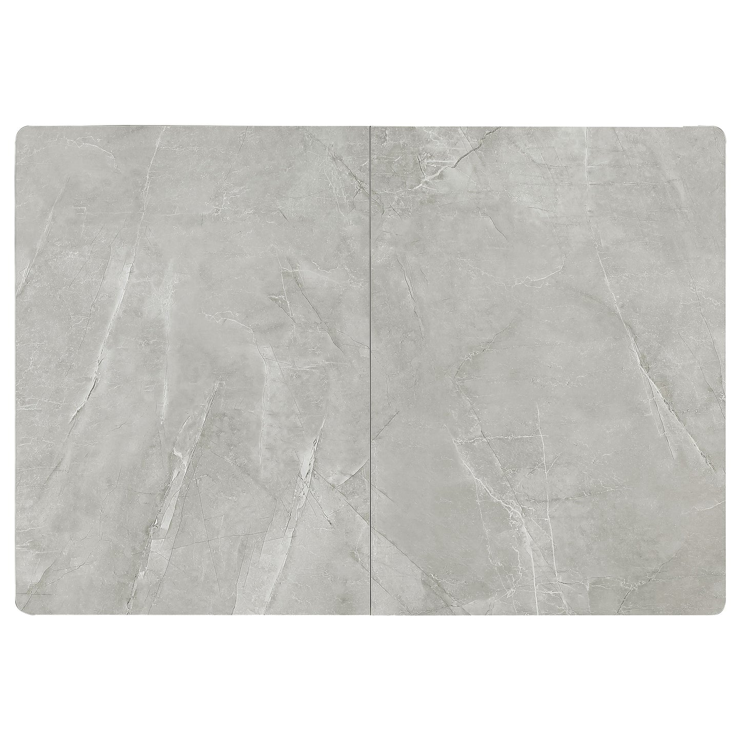 Mina Rectangular 65-inch Extension Dining Table Grey Ceramic