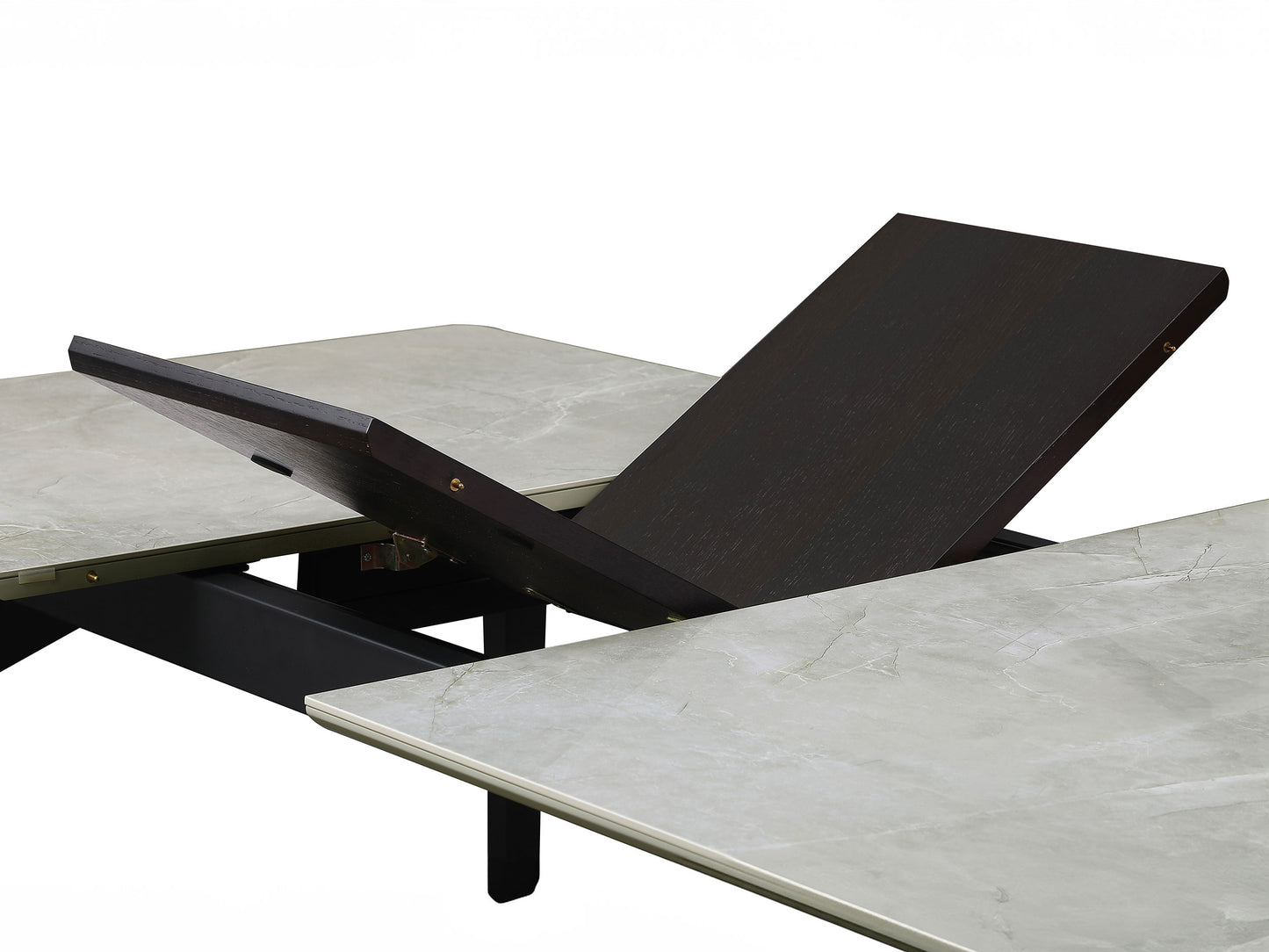 Mina Rectangular 65-inch Extension Dining Table Grey Ceramic