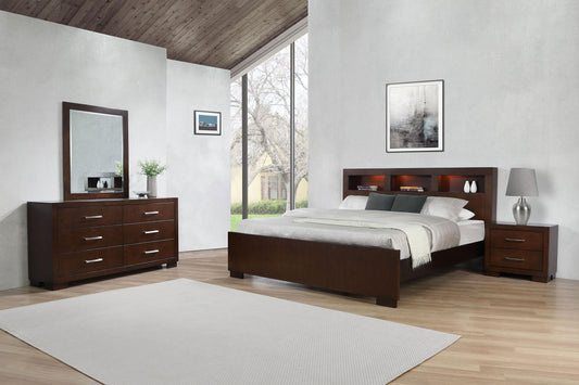 Jessica 4-piece California King Bedroom Set Cappuccino