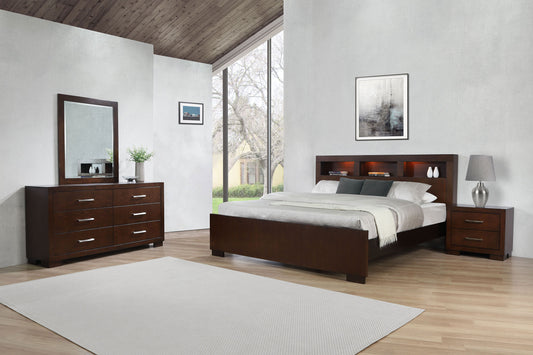 Jessica 4-piece Queen Bedroom Set Cappuccino
