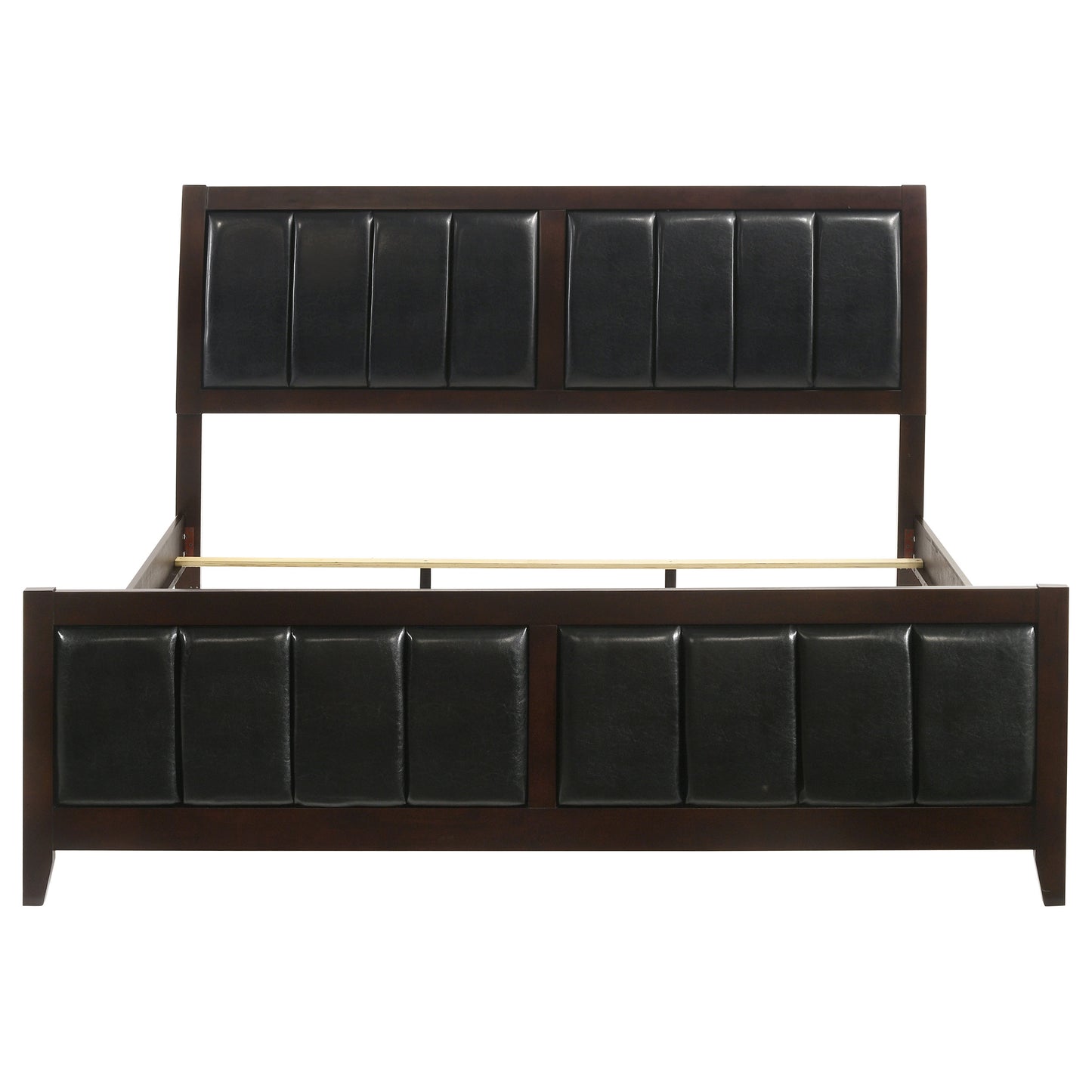 Carlton Wood Eastern King Panel Bed Cappuccino
