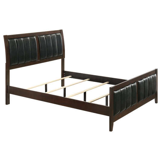 Carlton Wood Queen Panel Bed Cappuccino