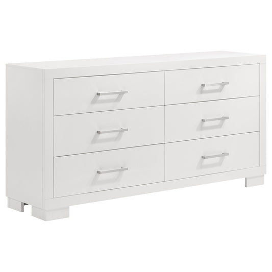 Jessica 6-drawer Dresser Snow White