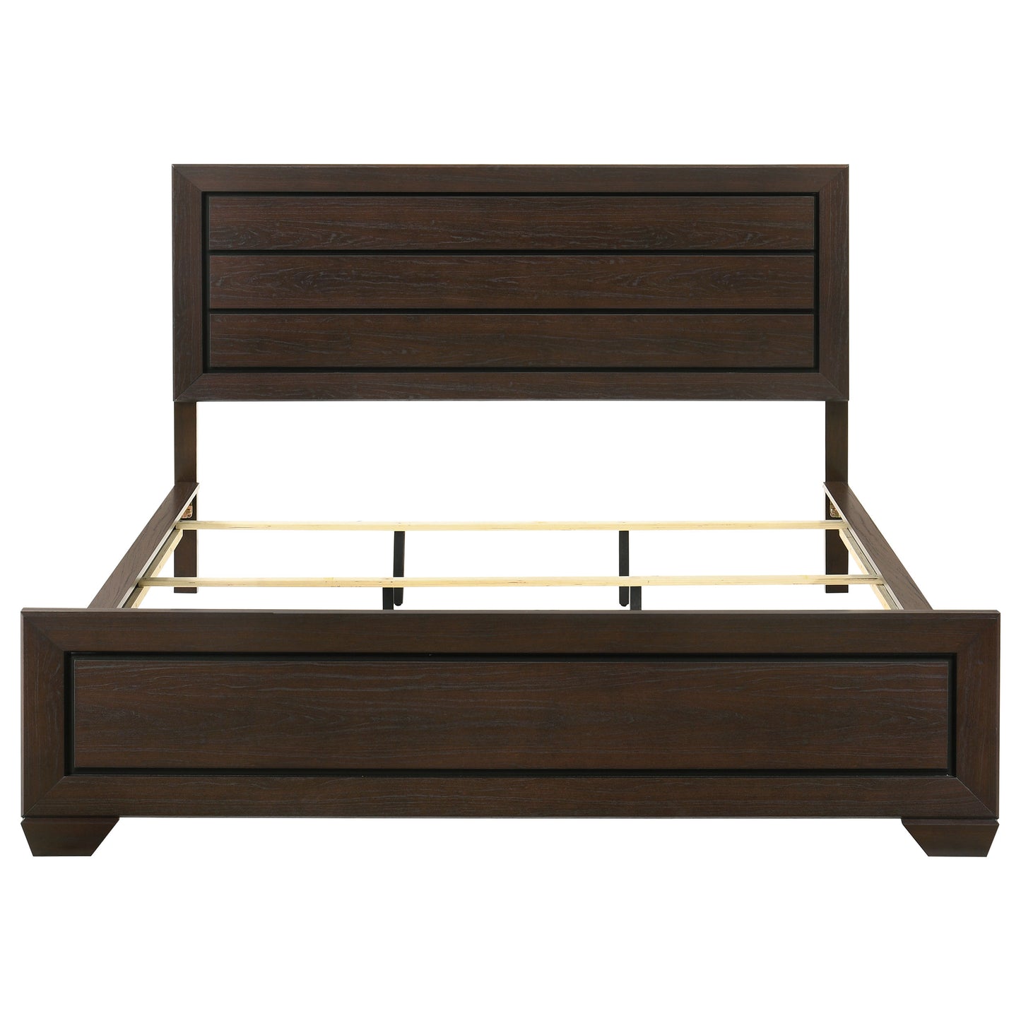 Kauffman Wood California King Panel Bed Dark Cocoa