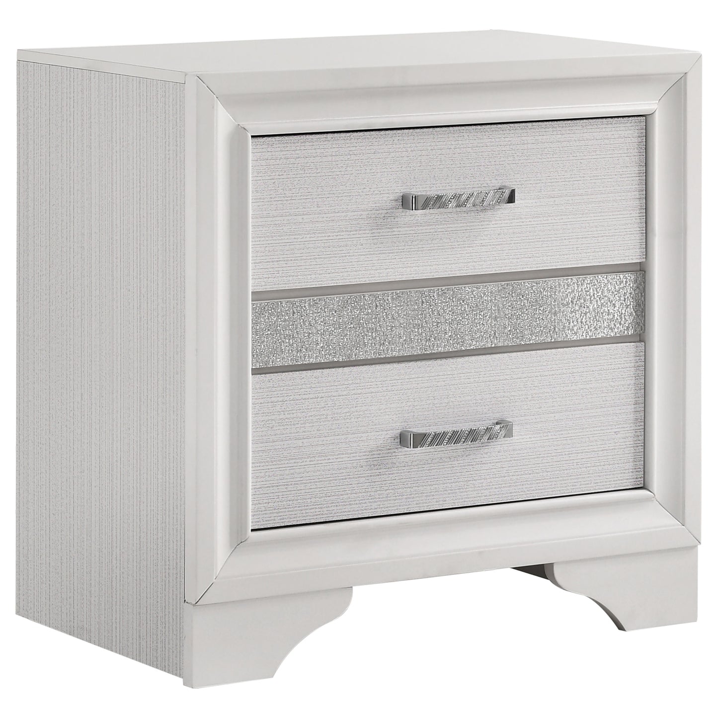 Miranda 3-drawer Nightstand White