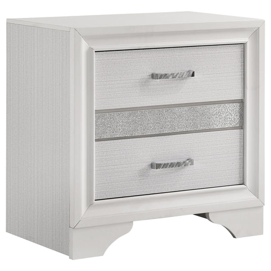 Miranda 3-drawer Nightstand White
