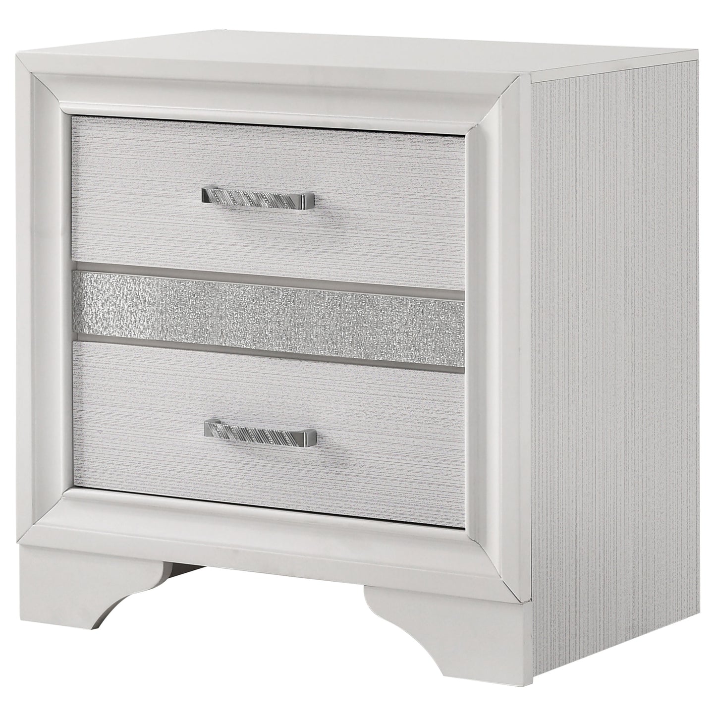 Miranda 3-drawer Nightstand White