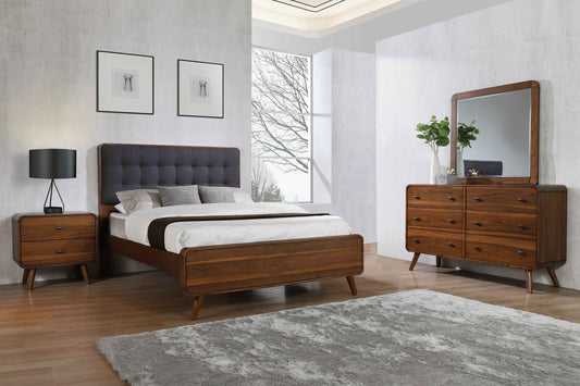 Robyn 4-piece Queen Bedroom Set Dark Walnut